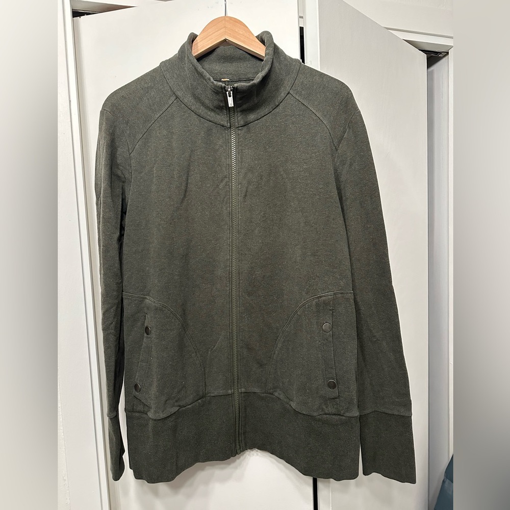 Green LUCY athletic full zip sweatshirt Large